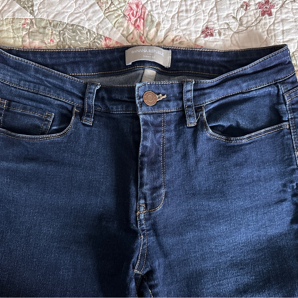 Banana Republic Women's Skinny Fit Jeans - Dark Blue